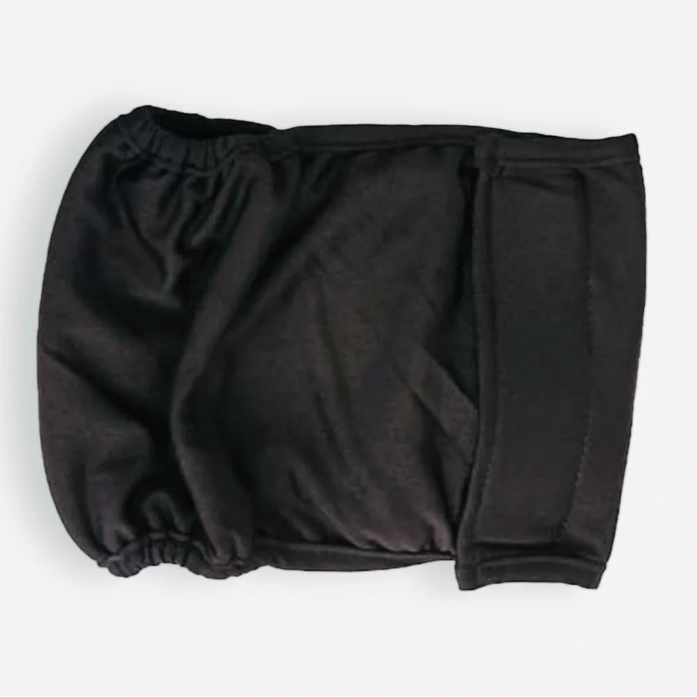 SOPHRESH Washable Male Medium Dog Diaper Wrap Leak Guard Pants in Black